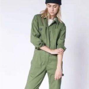 Wildfang Green Utility Jumpsuit S